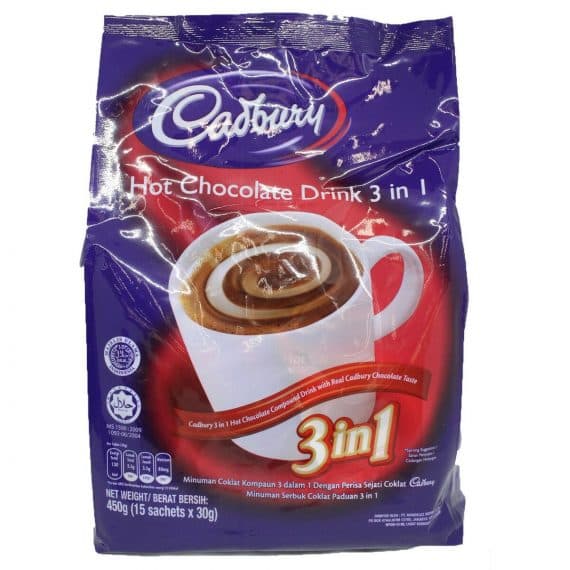 Cadbury Hot Chocolate 3-in-1 – 450g (Refill Pack)
